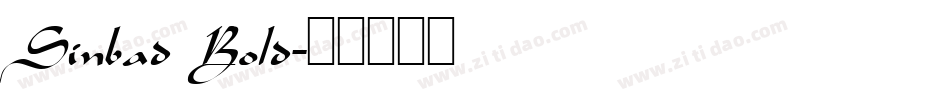 Sinbad Bold字体转换
